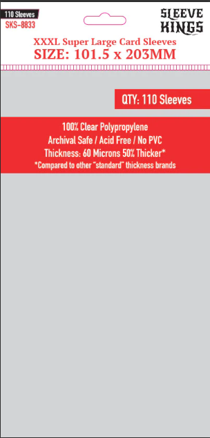 8833 Sleeve Kings 牌套 (101.5x203mm) 110張/包