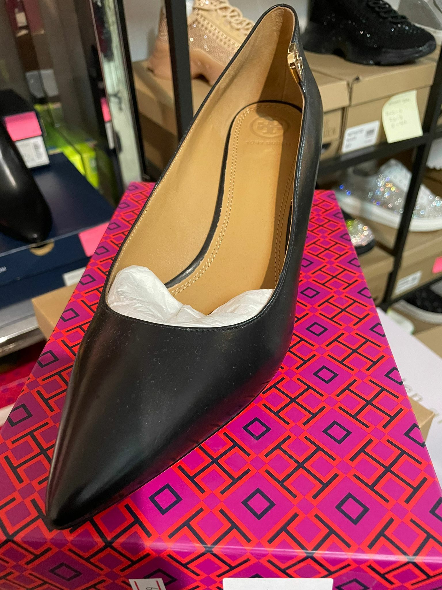 [S] TORY BURCH ELIZABETH 65MM PUMP BABY CALF-PERFECT BLACK,, 32604-001 (STB36) [FINAL SALES]