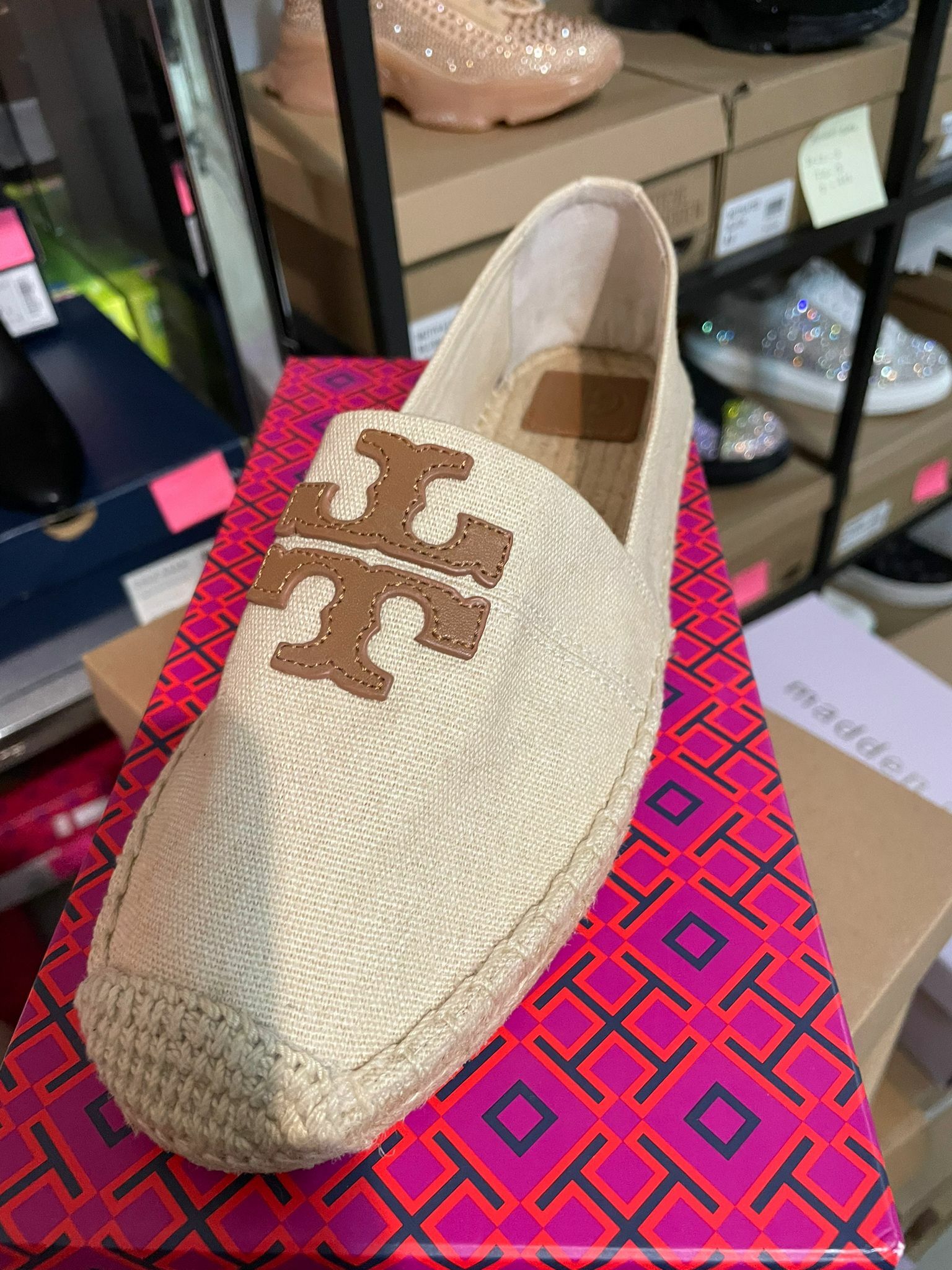 [S] TORY BURCH WESTERN FLAT ESPADRILLE,, 40034-253 (STB37)
