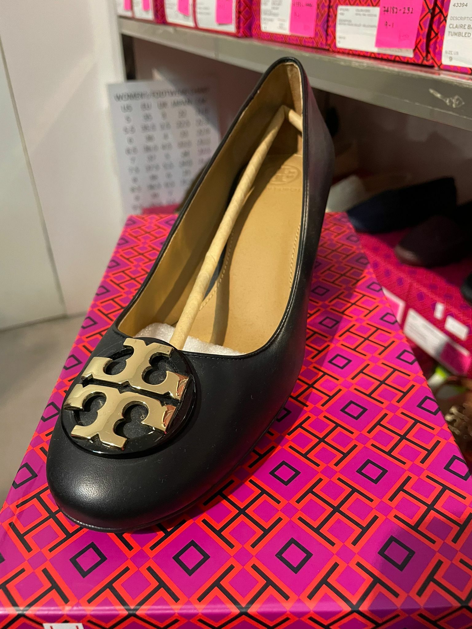 [S] TORY BURCH CLAIRE 50MM PUMP/CALF LEATHER,, 61770-006 FINAL SALE (STB45)