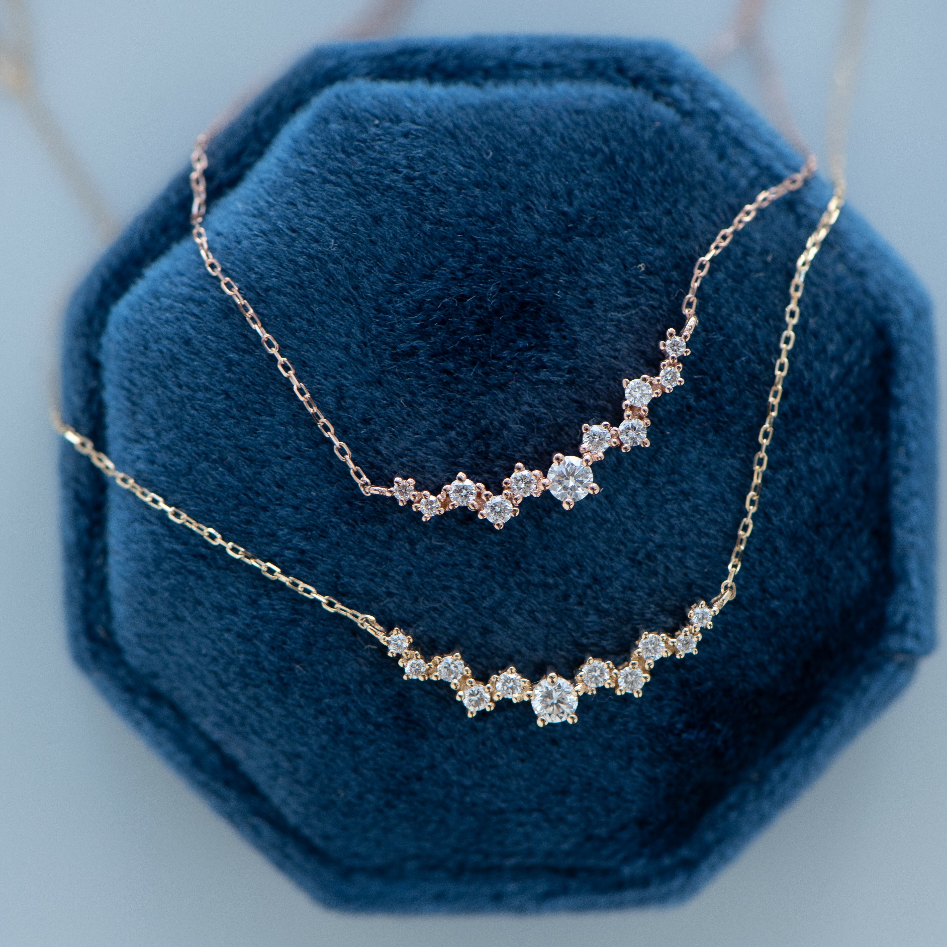 18K Irregular éclat Diamond Necklace