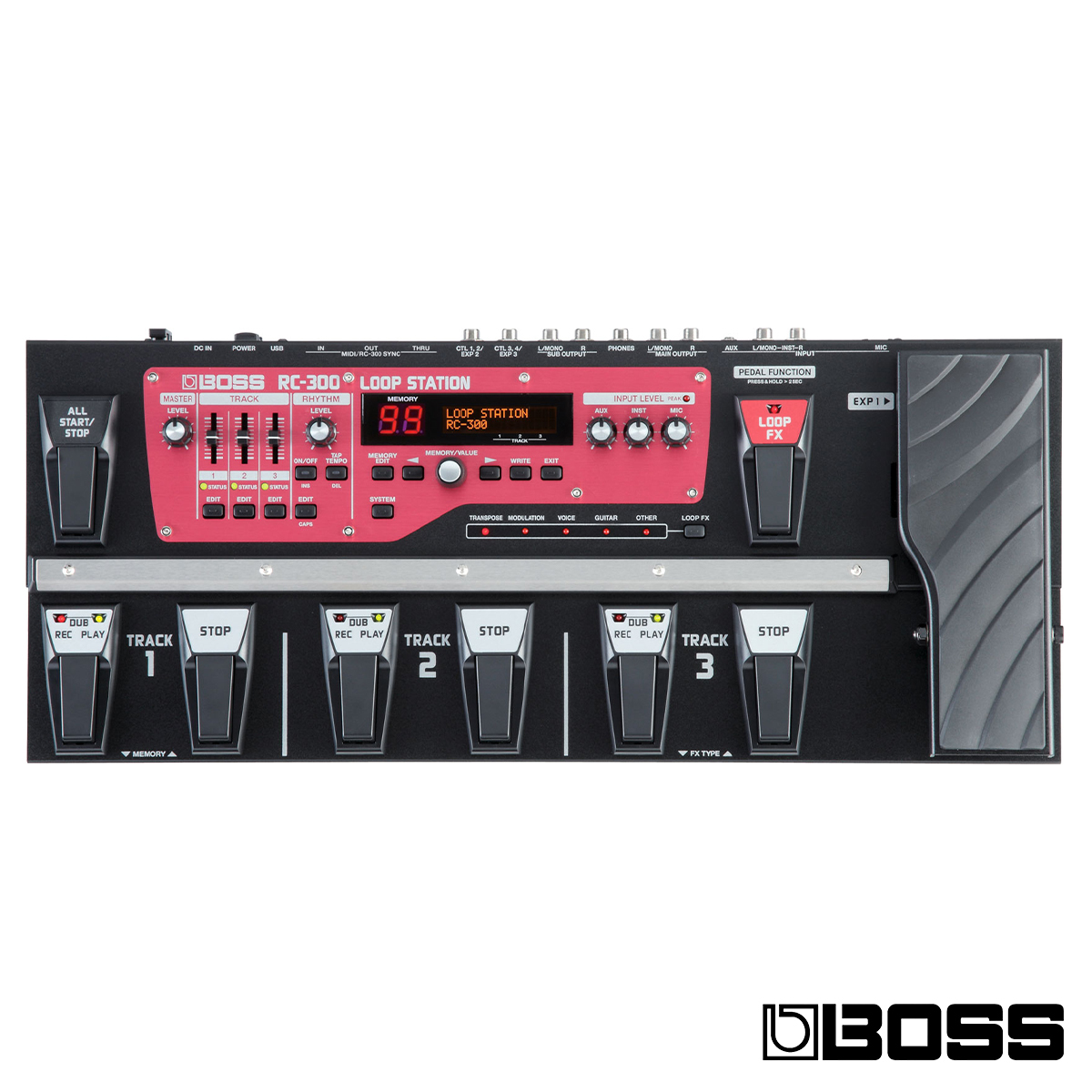 又昇樂器．音響】BOSS RC-300 Loop Station 循環工作站效果器公司貨