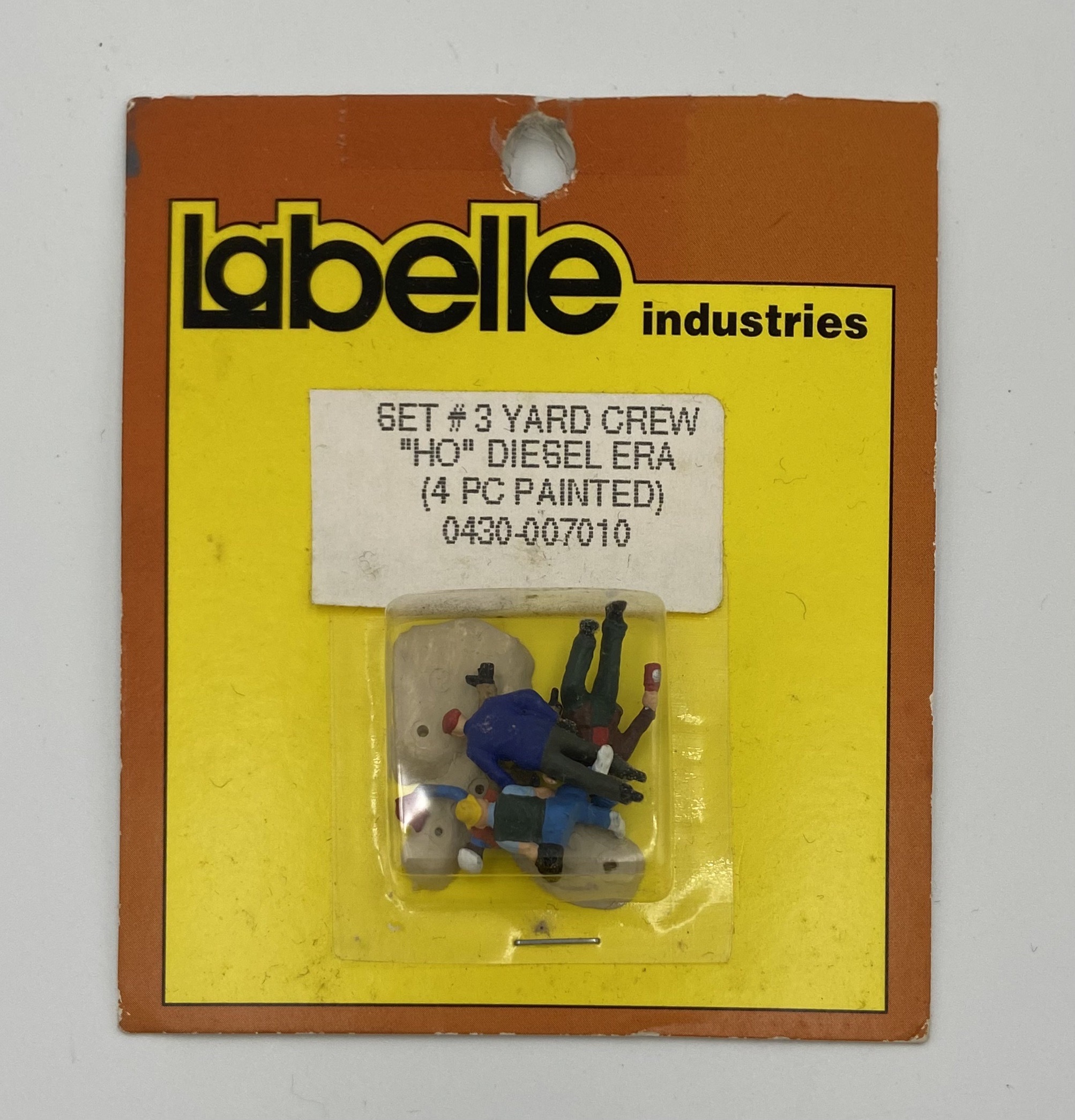 Labelle Industries 0430-007010 HO規 柴油車庫工作人員.4人.附3個輔助站立底座
