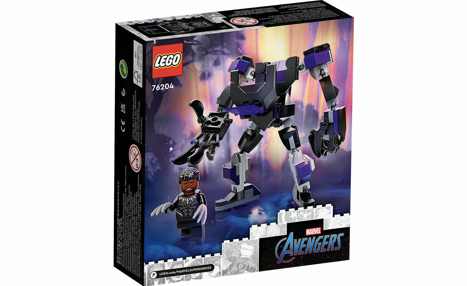 [飛米樂高積木磚賣店] LEGO 76204 Marvel- 黑豹武裝機甲 Black Panther Mech Armor