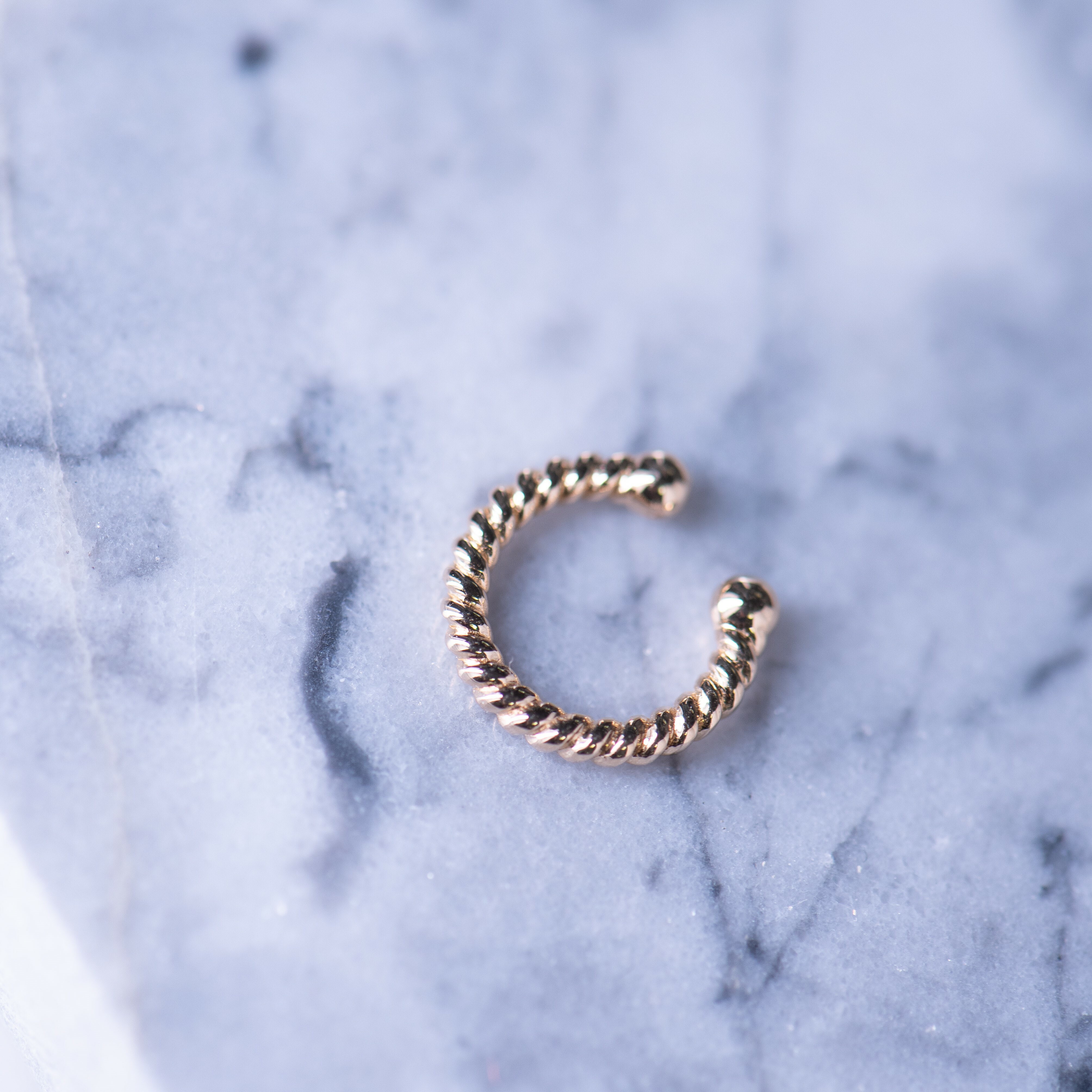 18K Twisting Ear Cuff