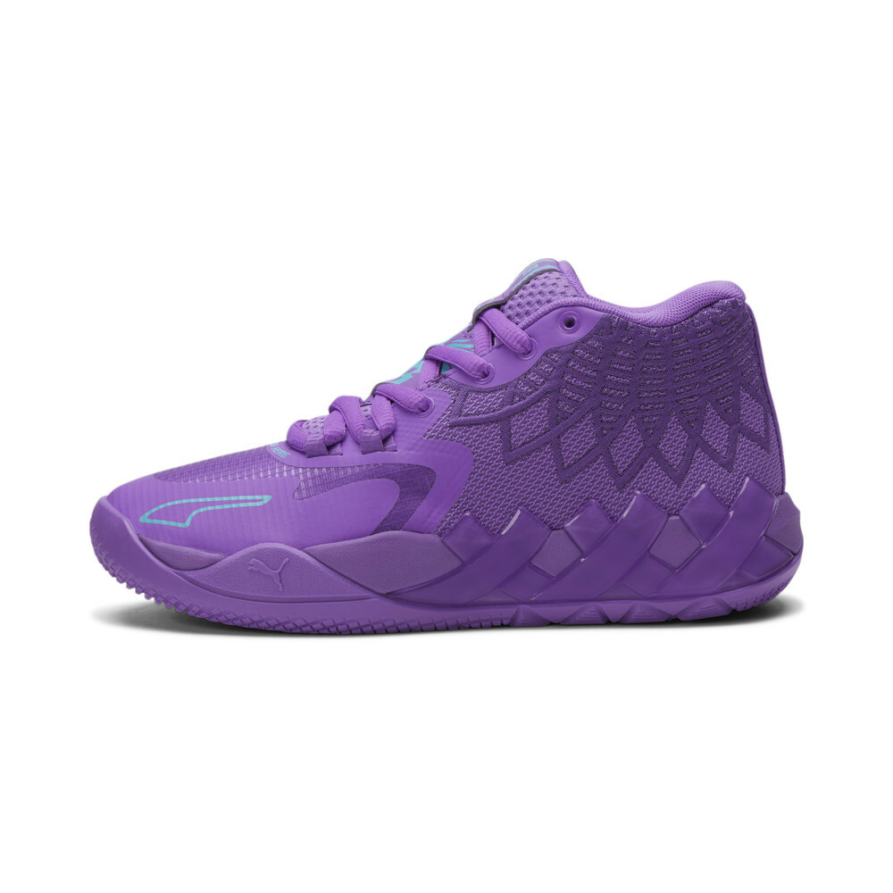 PUMA MB.01 Basketball Shoes JR in Purple Glimmer/Blue A