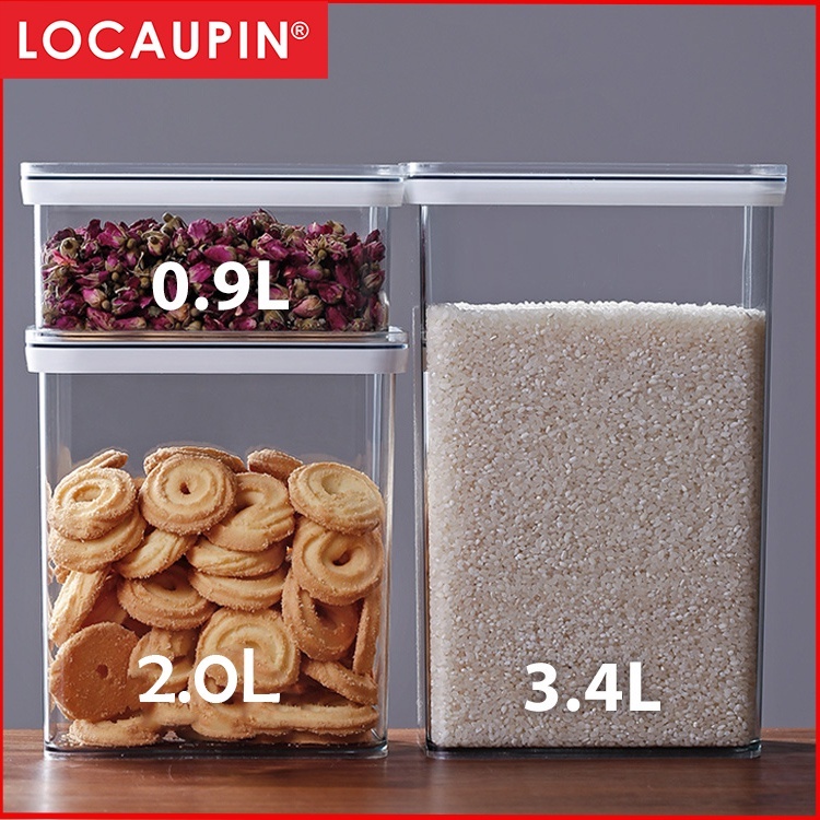 Kitchen Details 0.9L Plastic Airtight Stackable Food Storage