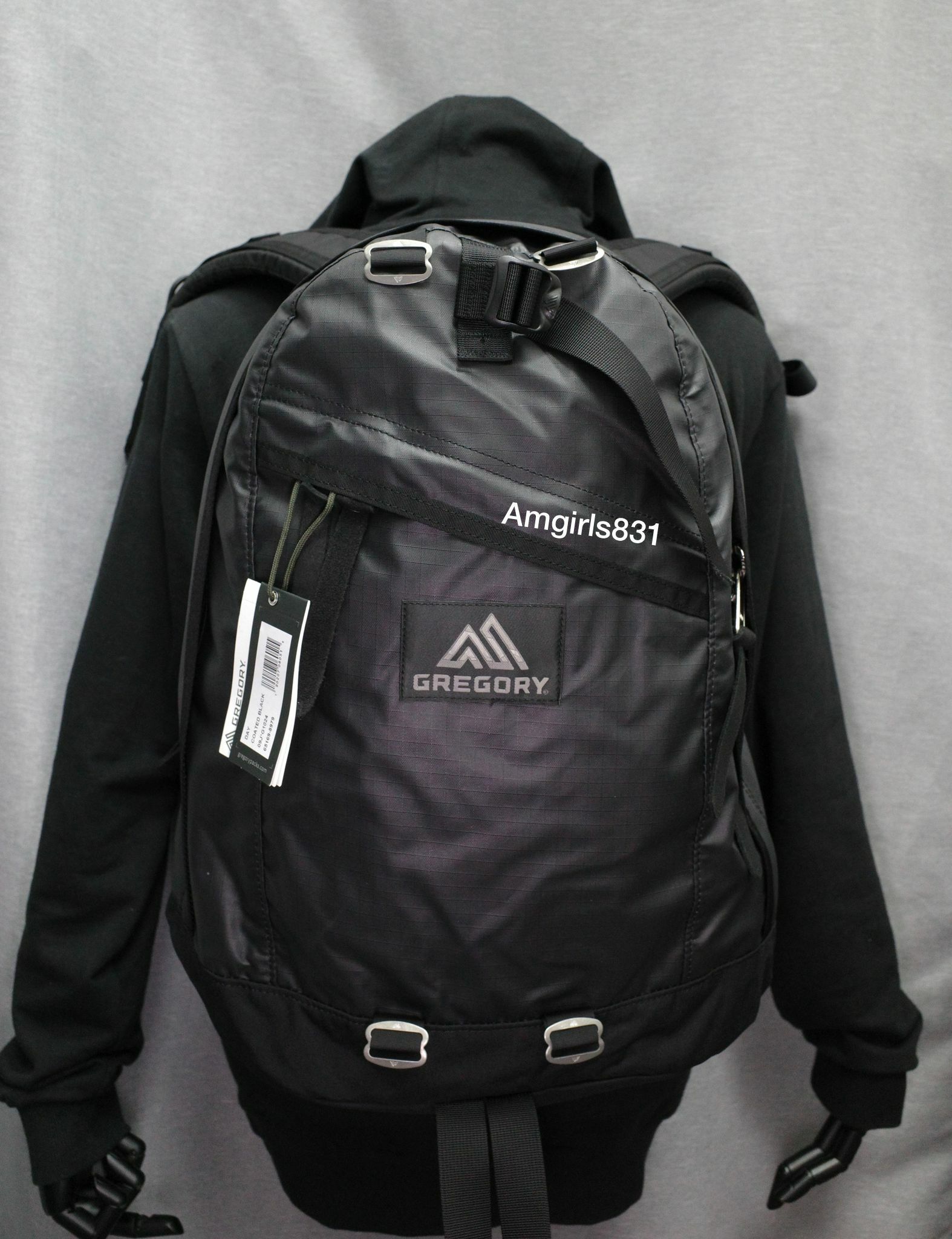 Gregory day pack coated black