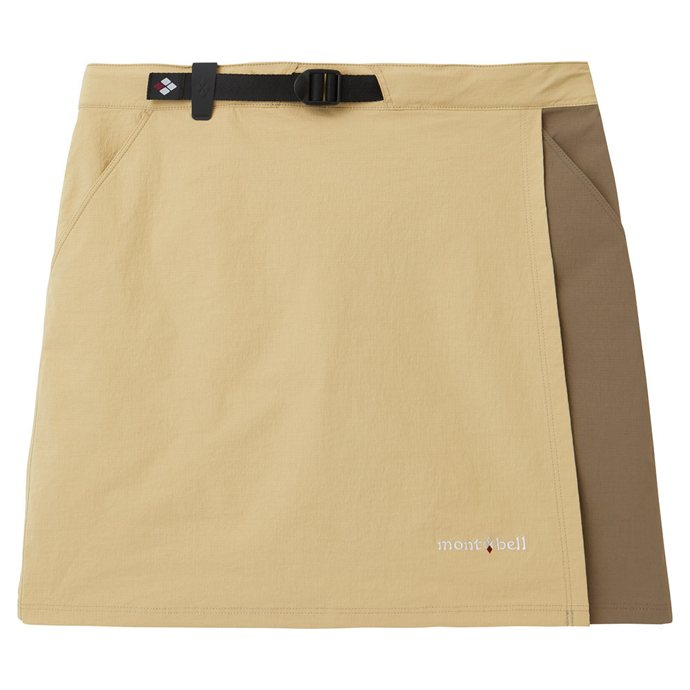 Mont-bell Stretch O.D. Wrap Shorts 女款 登山健行褲裙 彈性褲裙 1105583-LK/TN 淺卡其/棕褐 [HappyOutdoor]