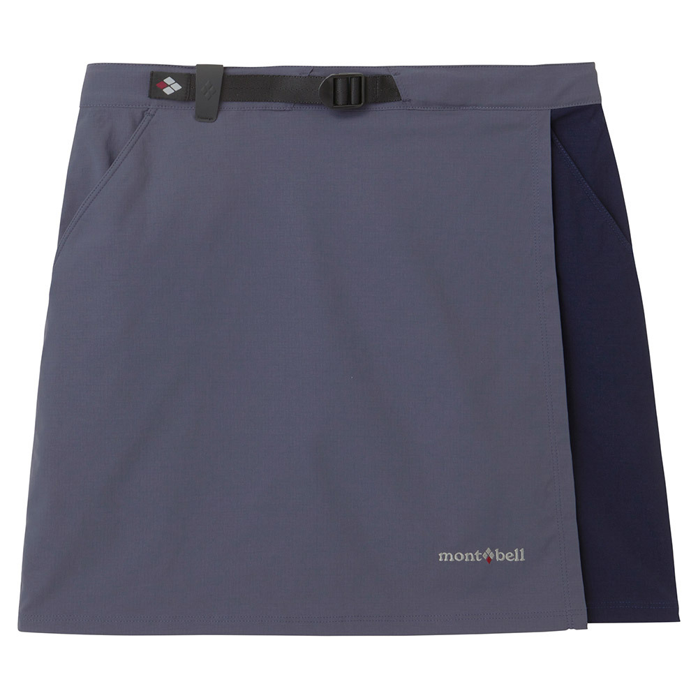Mont-bell Stretch O.D. Wrap Shorts 女款 登山健行褲裙 彈性褲裙 1105583-GB/BN 灰藍/黑藍 [HappyOutdoor]