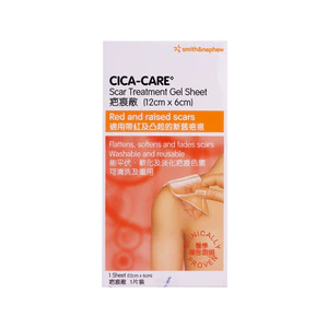 CICA-CARE疤痕敵 (適用帶紅及凸起的新舊疤痕) (12cm x 6cm) 1片裝