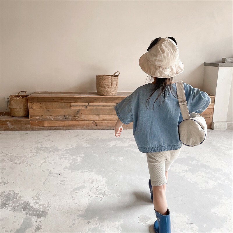 夏日單品！浪花單寧短袖tee🌊