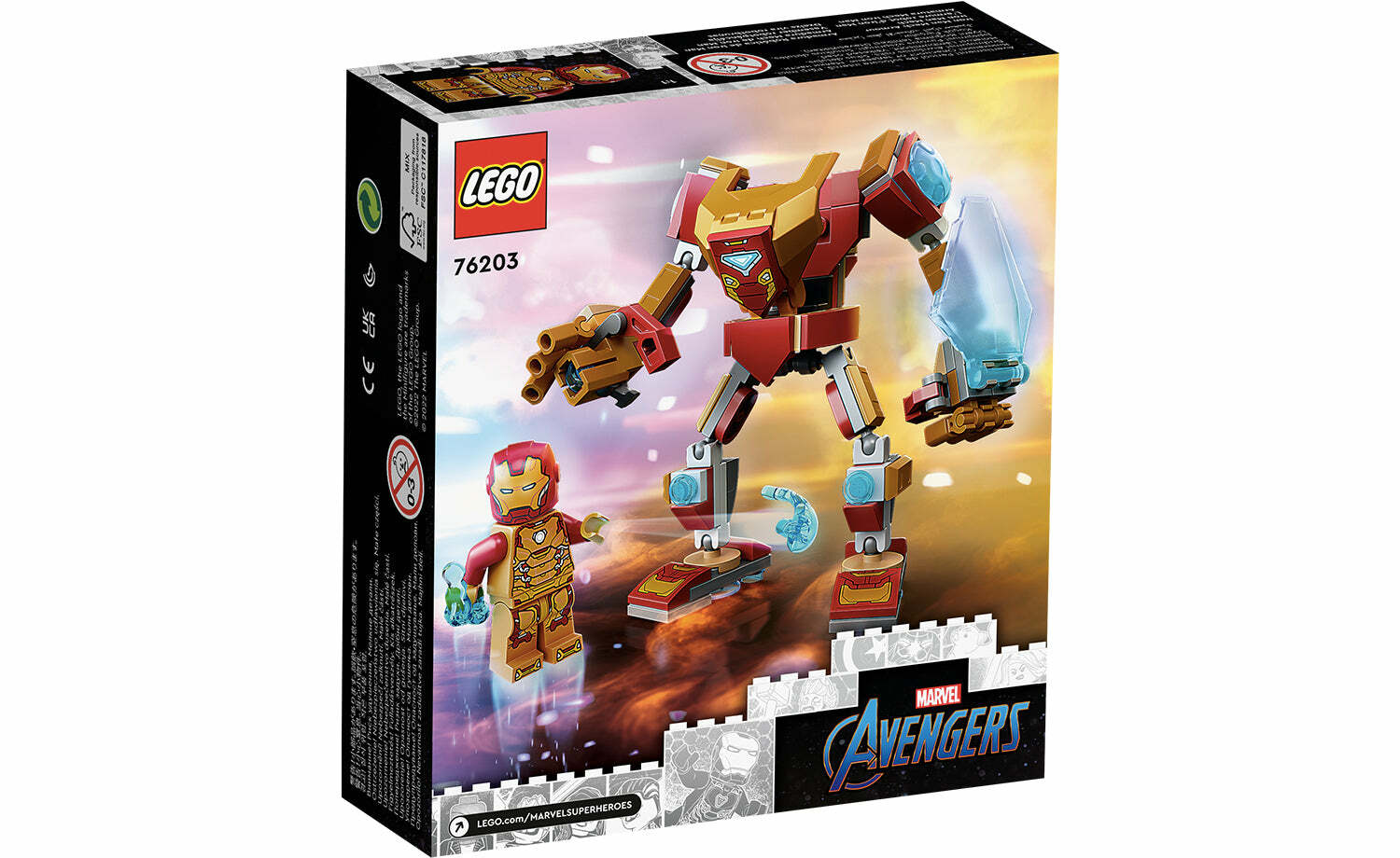 [飛米樂高積木磚賣店] LEGO 76203 Marvel-鋼鐵人武裝機甲 Iron Man Mech Armor
