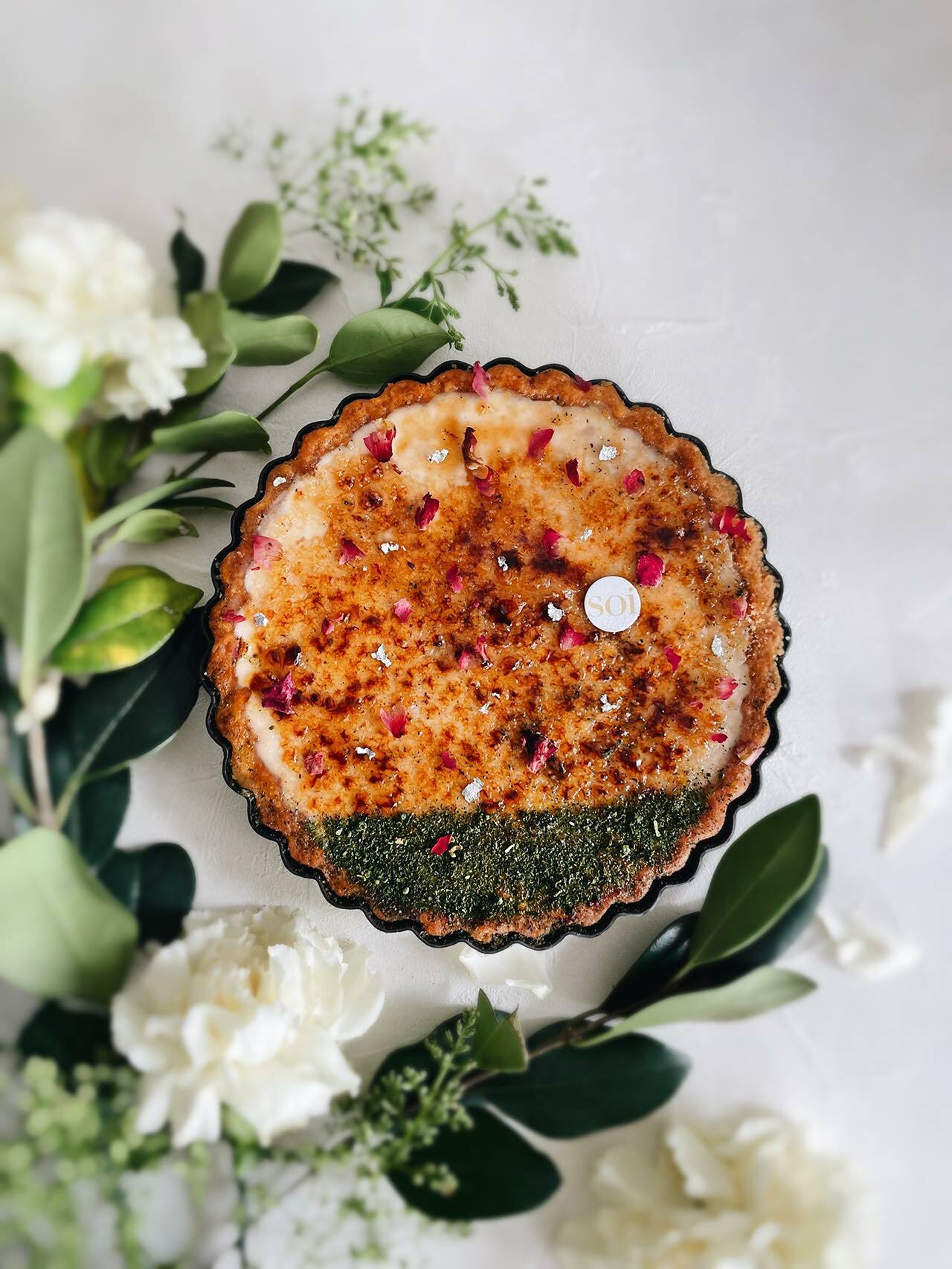 玫瑰四季春烏龍塔6吋