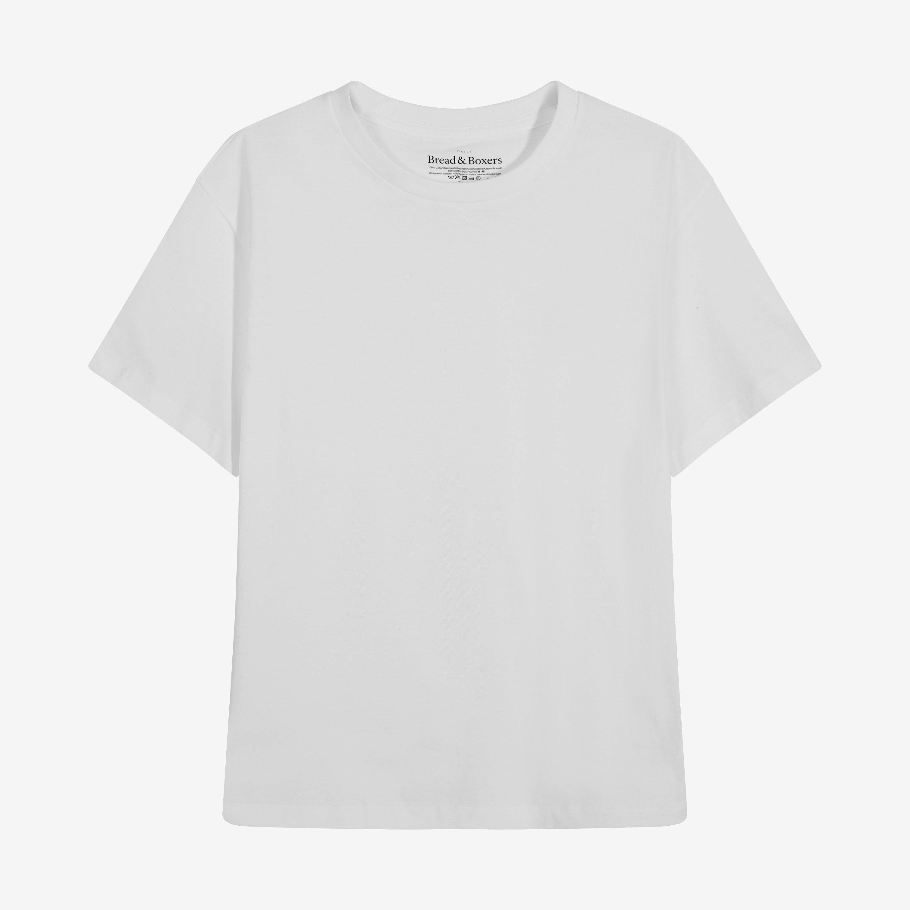 Crew-Neck Cotton 純有機棉女用圓領Ｔ- 白