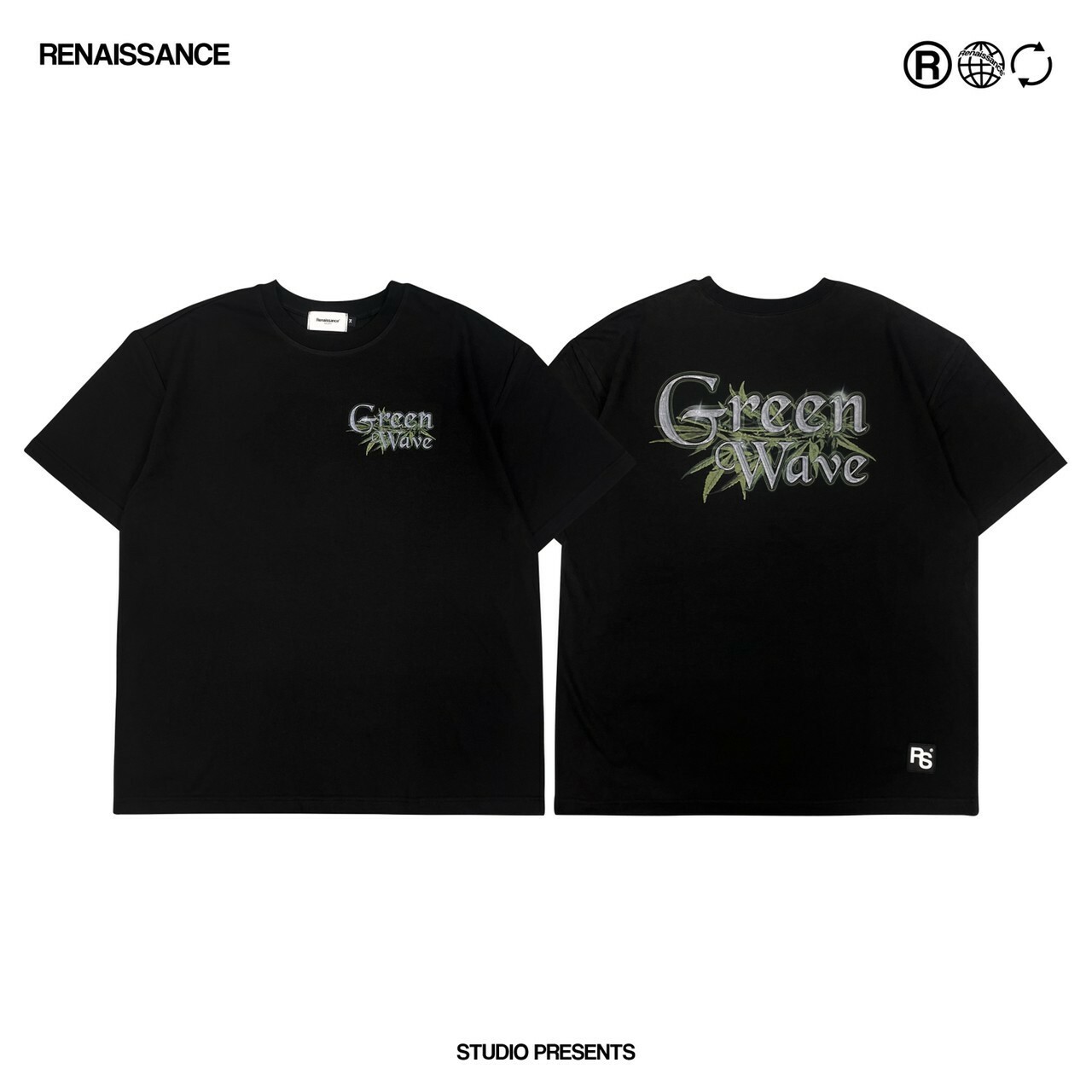 RENAISSANCE 420限定款 綠色浪潮 麻葉 短袖 T “ 420 GREEN WAVE TEE “