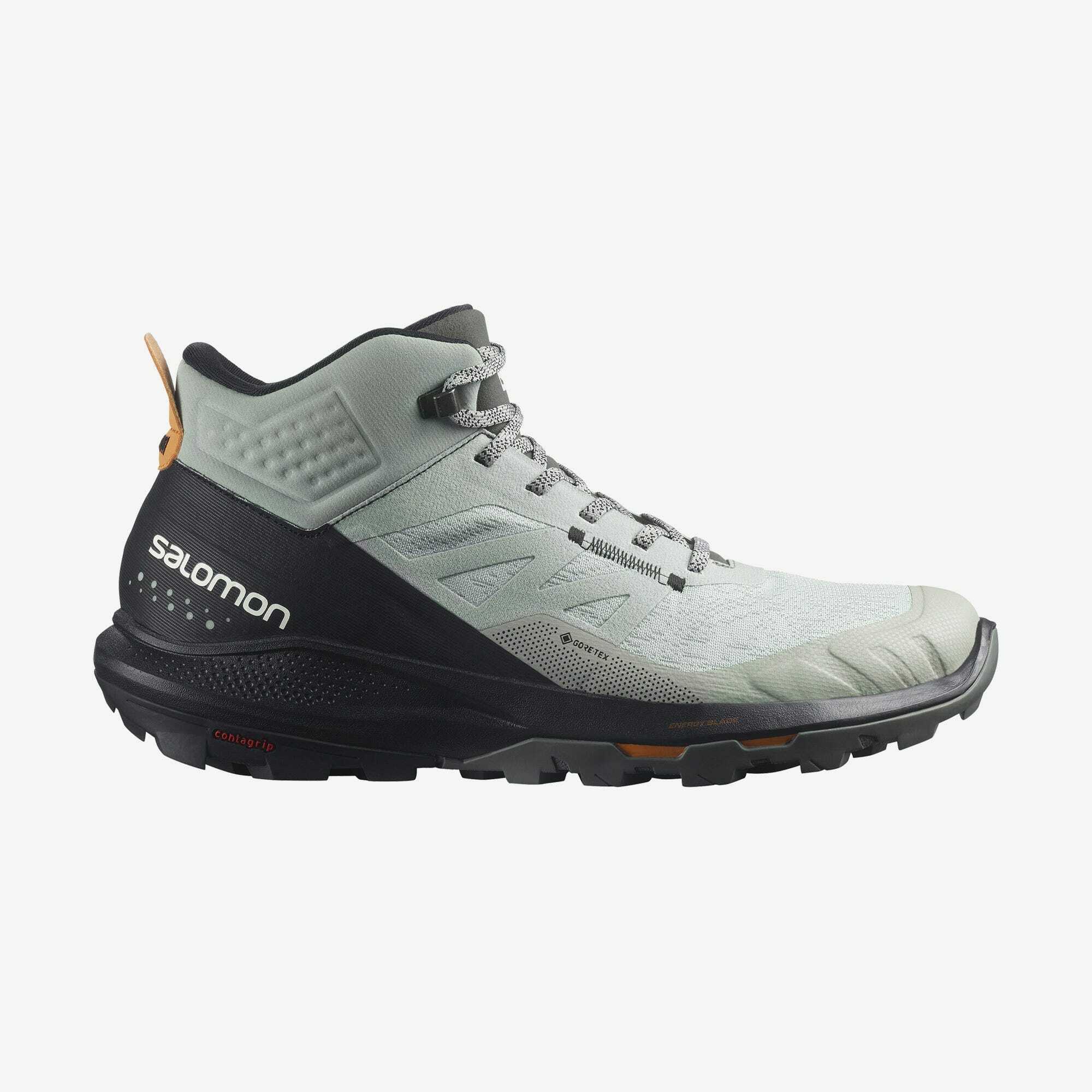 Salomon 所羅門 OUTPULSE MID GORE-TEX 黑綠 男鞋 登山靴