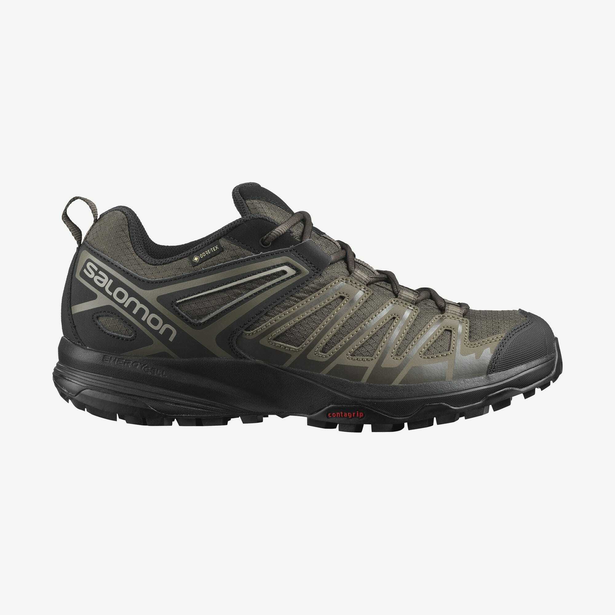 Salomon 所羅門 X CREST GORE-TEX 黑綠 男鞋 登山鞋