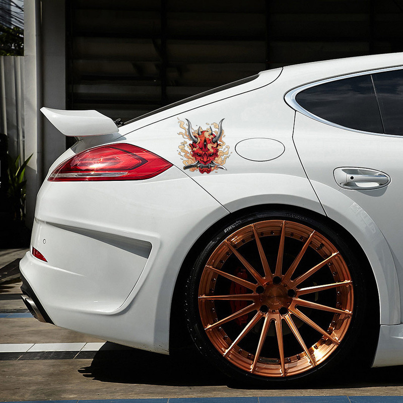 【STSK012】日系達摩/鬼武士/天狗系列專用車貼六張