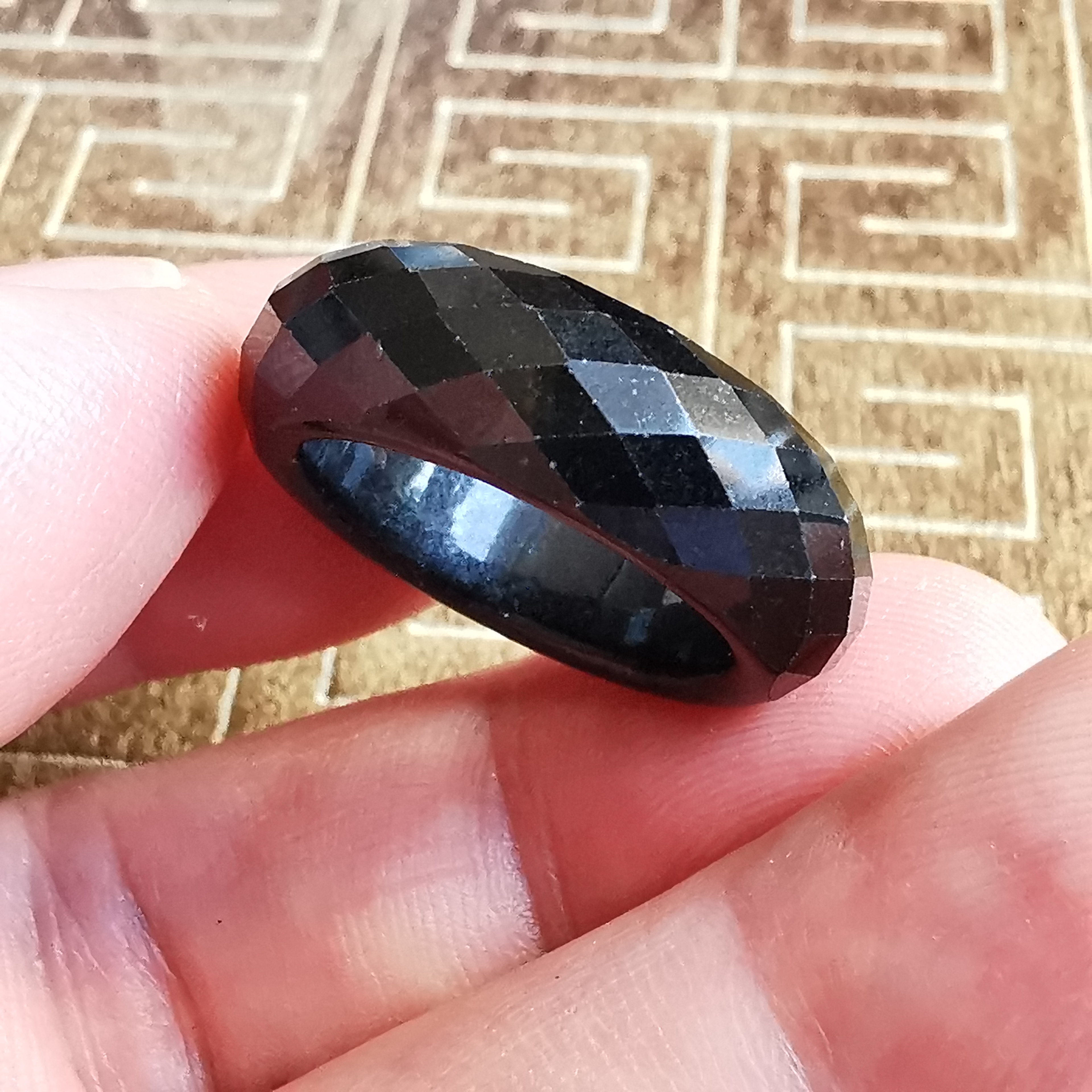 墨翠介指, 天然翡翠A玉, 緬甸玉, Jade, Jadeite