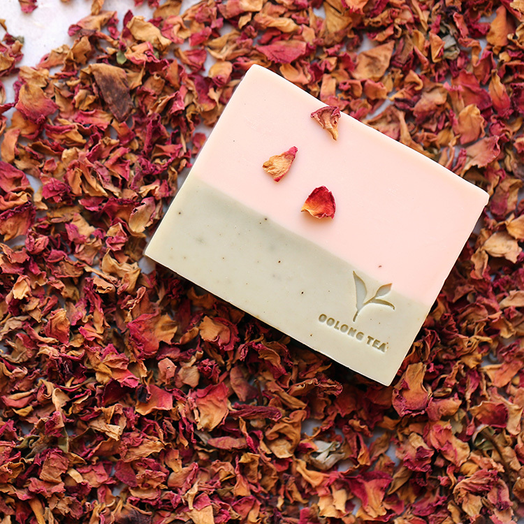 擁抱．玫瑰烏龍-手工茶皂