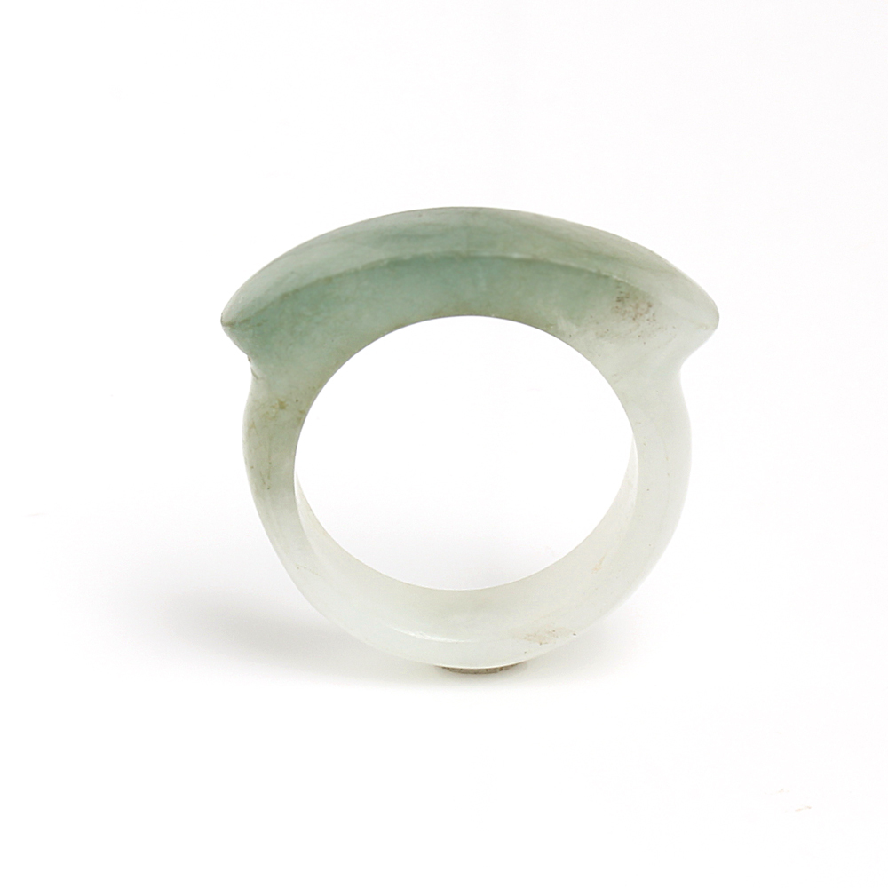 【雅紅珠寶】專防小人天然綠翡翠馬鞍戒-尾戒-#9-R0391