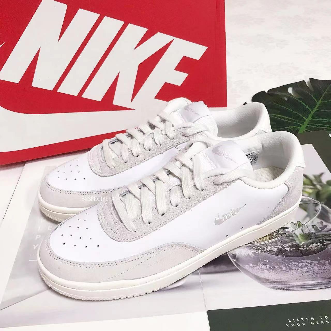 (SIZE41) NIKE COURT VINTAGE PREMIUM LEATHER TRAINERS