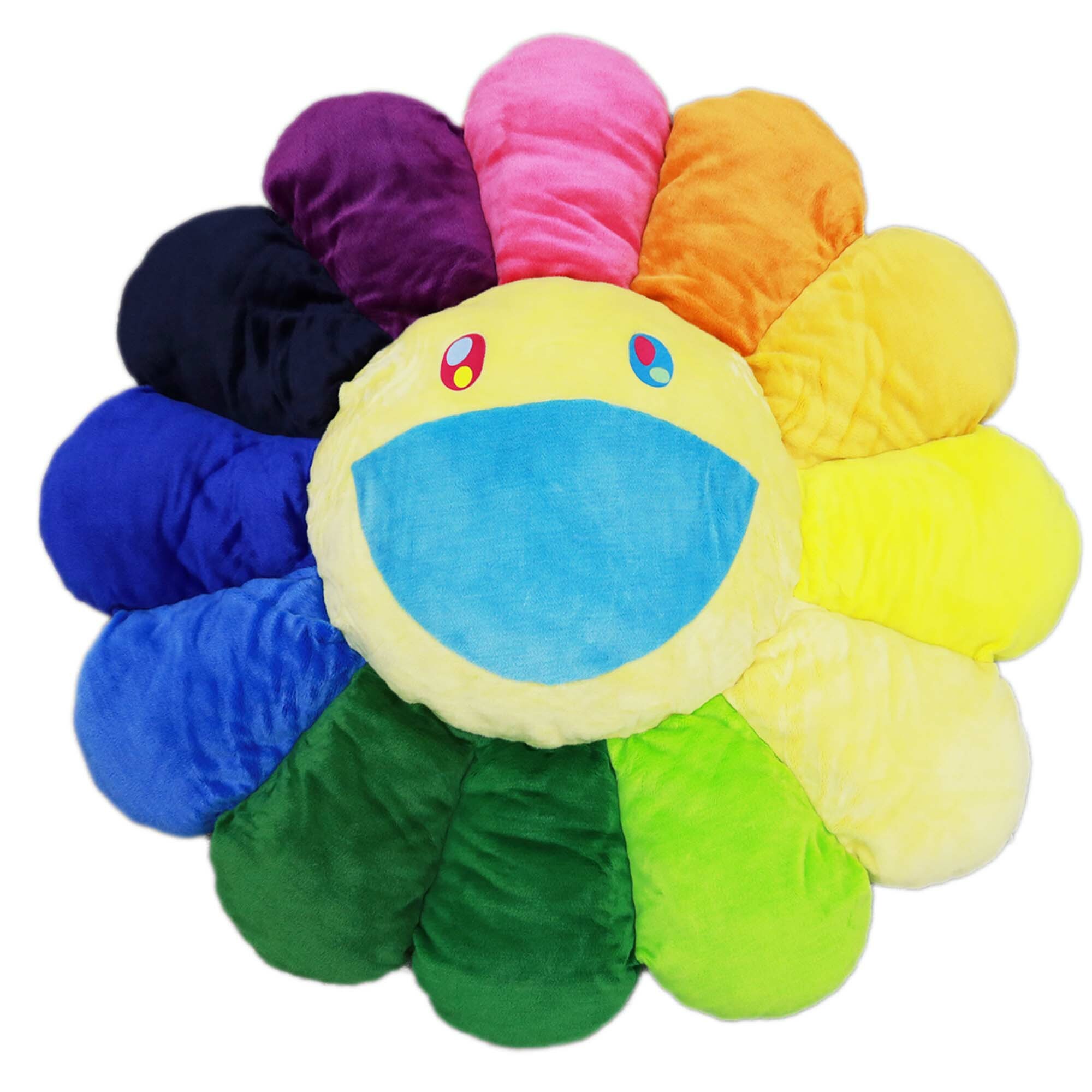 150cm Flower Cushion (Rainbow White)