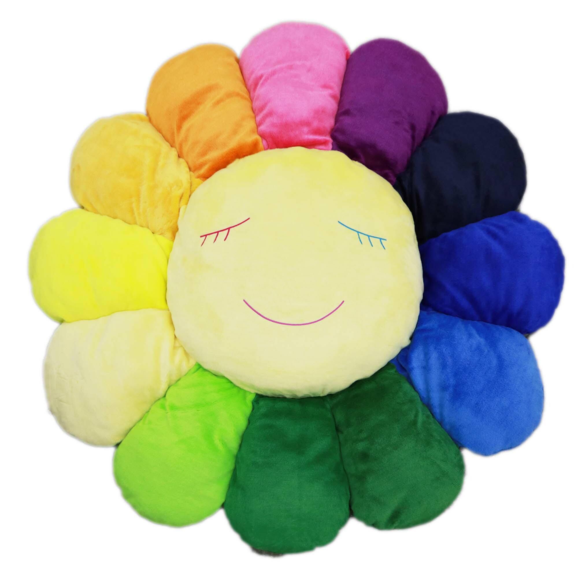 150cm Flower Cushion (Rainbow White)