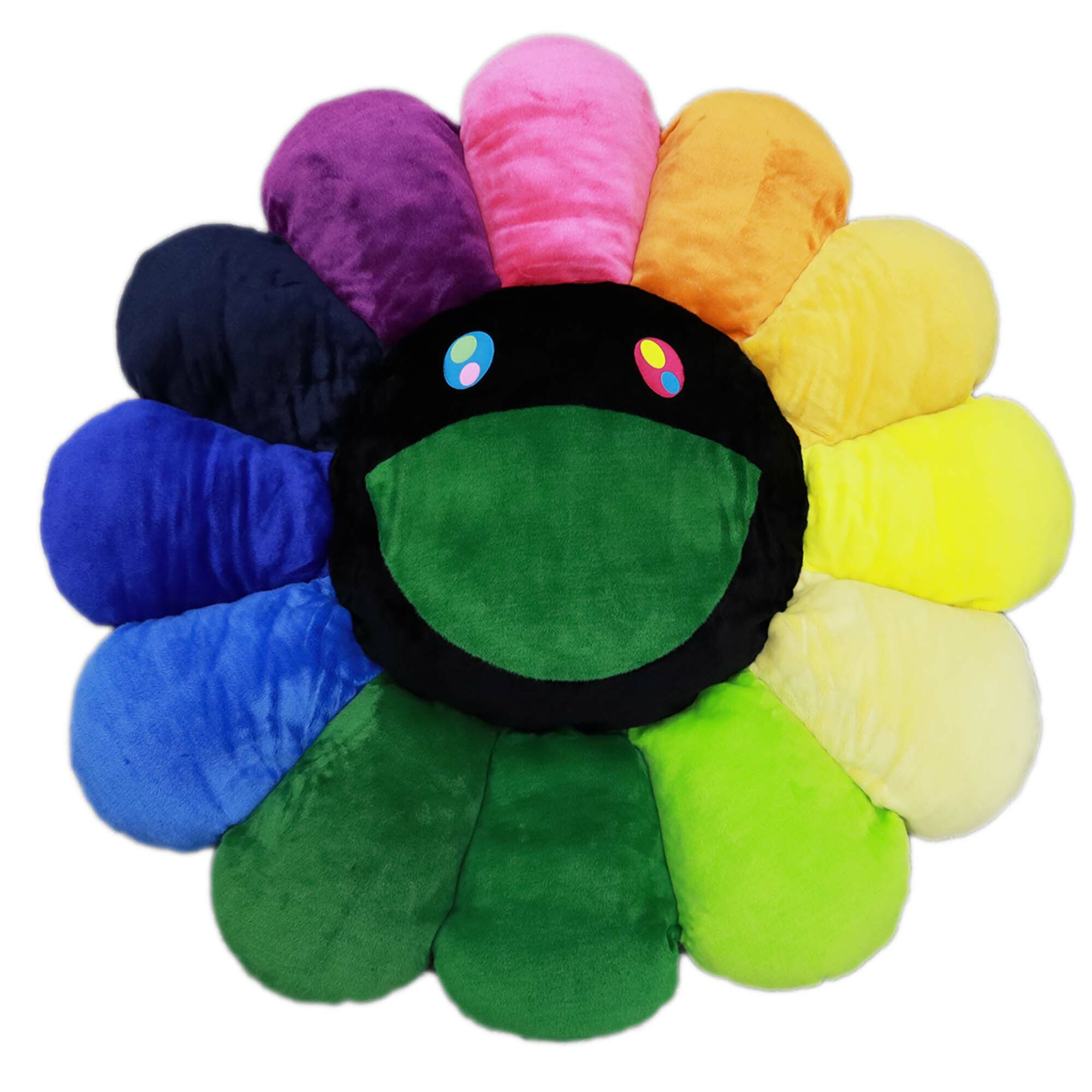 150cm Flower Cushion (Rainbow Black)