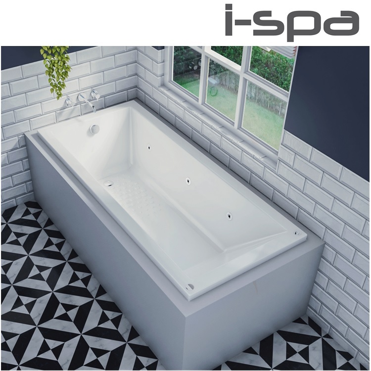I-Spa "Cute 170" Acrylic Whirlpool Bathtub