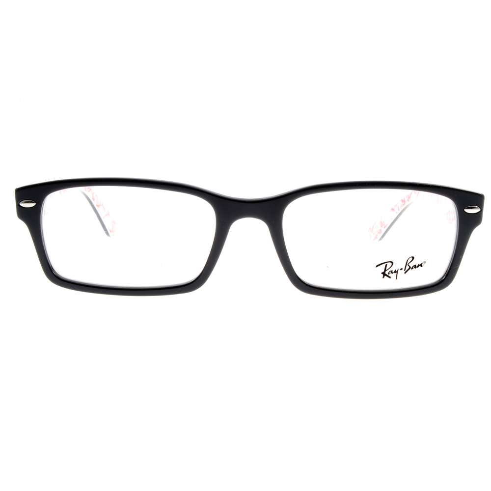 【RayBan】RB5206 5014-54mm 滿版LOGO方框光學眼鏡