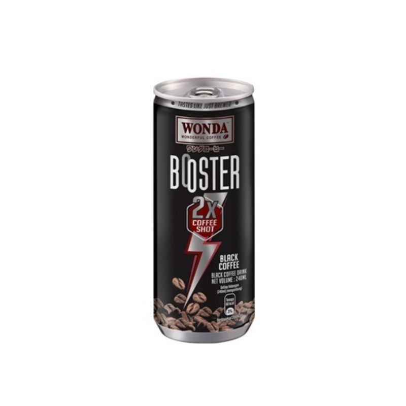 Wonda Booster Kopi Hitam 240ml