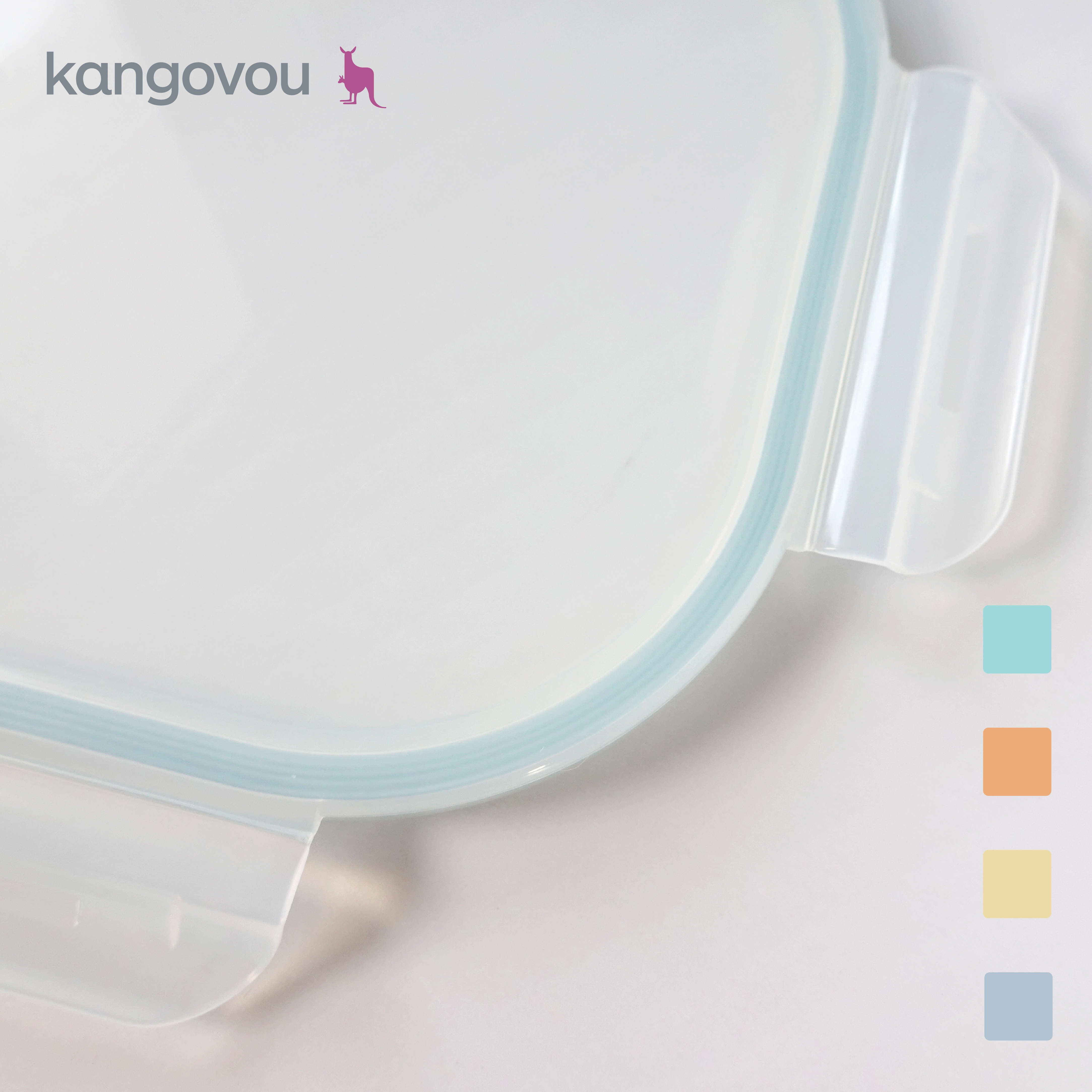 上蓋【分隔/平板餐盤】-美國kangovou小袋鼠不鏽鋼安全餐具