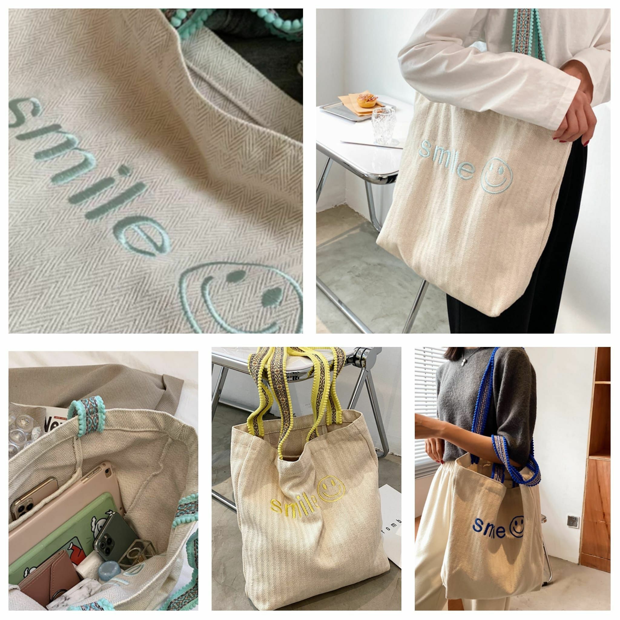 👍🏻Smile🙂綿麻民族袋