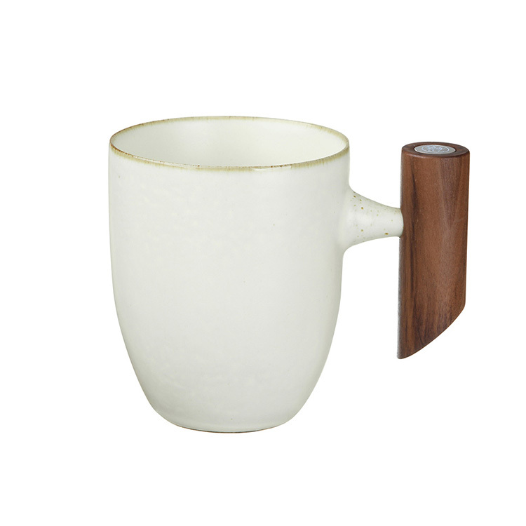 汝黃釉復古木把馬克杯(280ml)