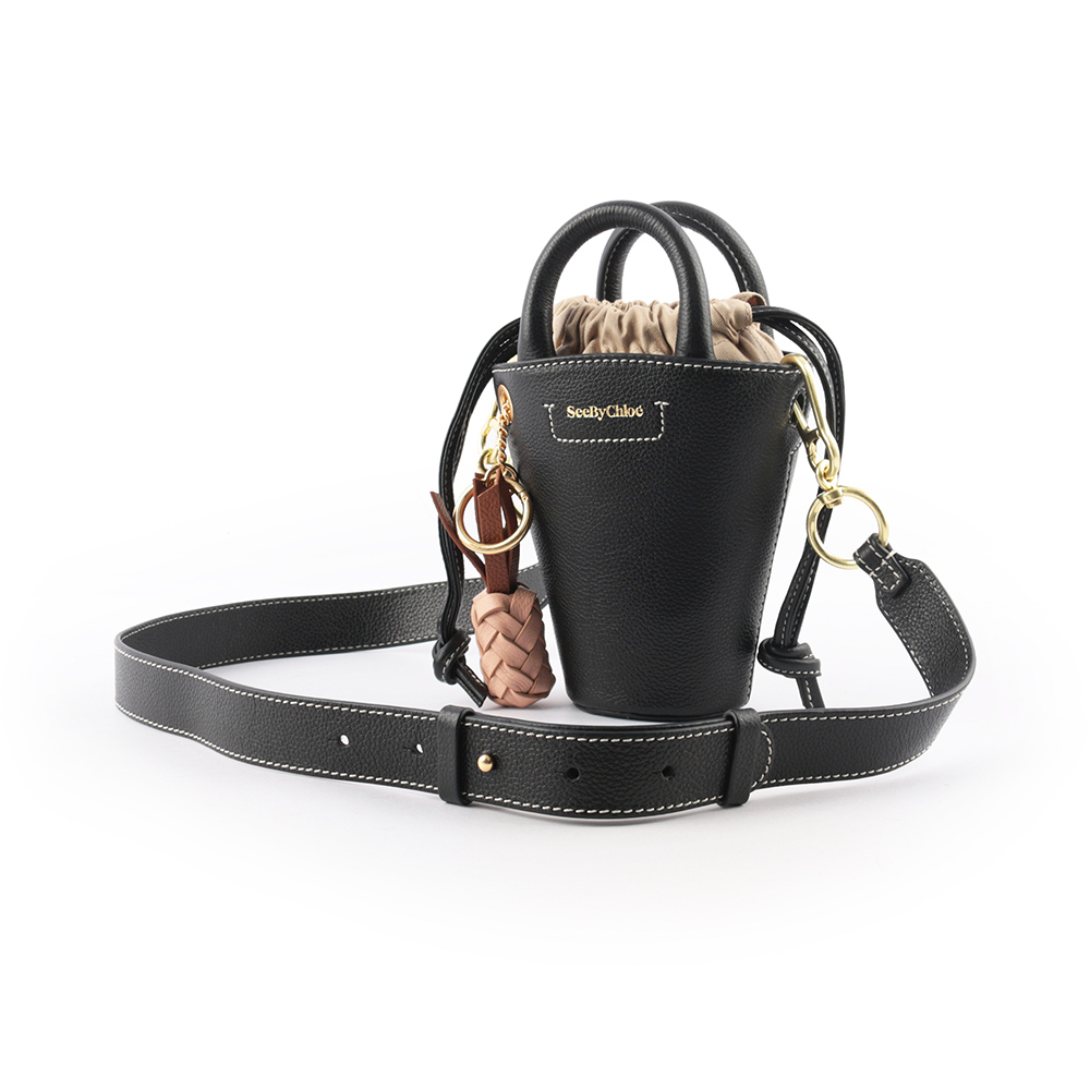 【SEE BY CHLOE】MINI CECILYA 水桶型托特包(黑色)