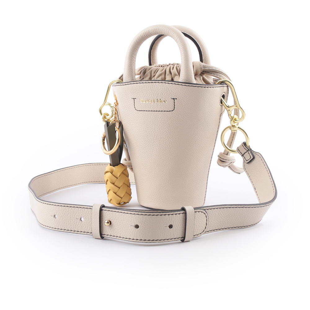 【SEE BY CHLOE】MINI CECILYA 水桶型托特包(米色)