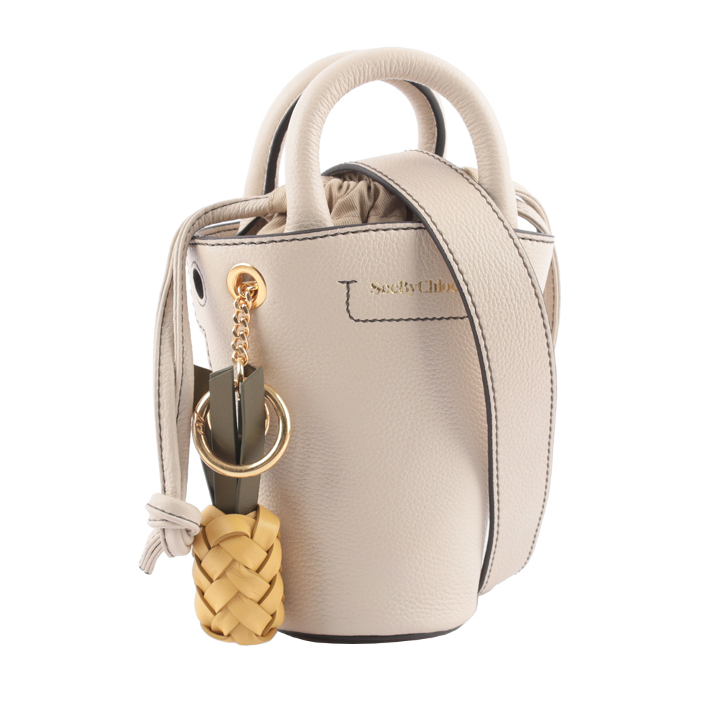 【SEE BY CHLOE】MINI CECILYA 水桶型托特包(米色)