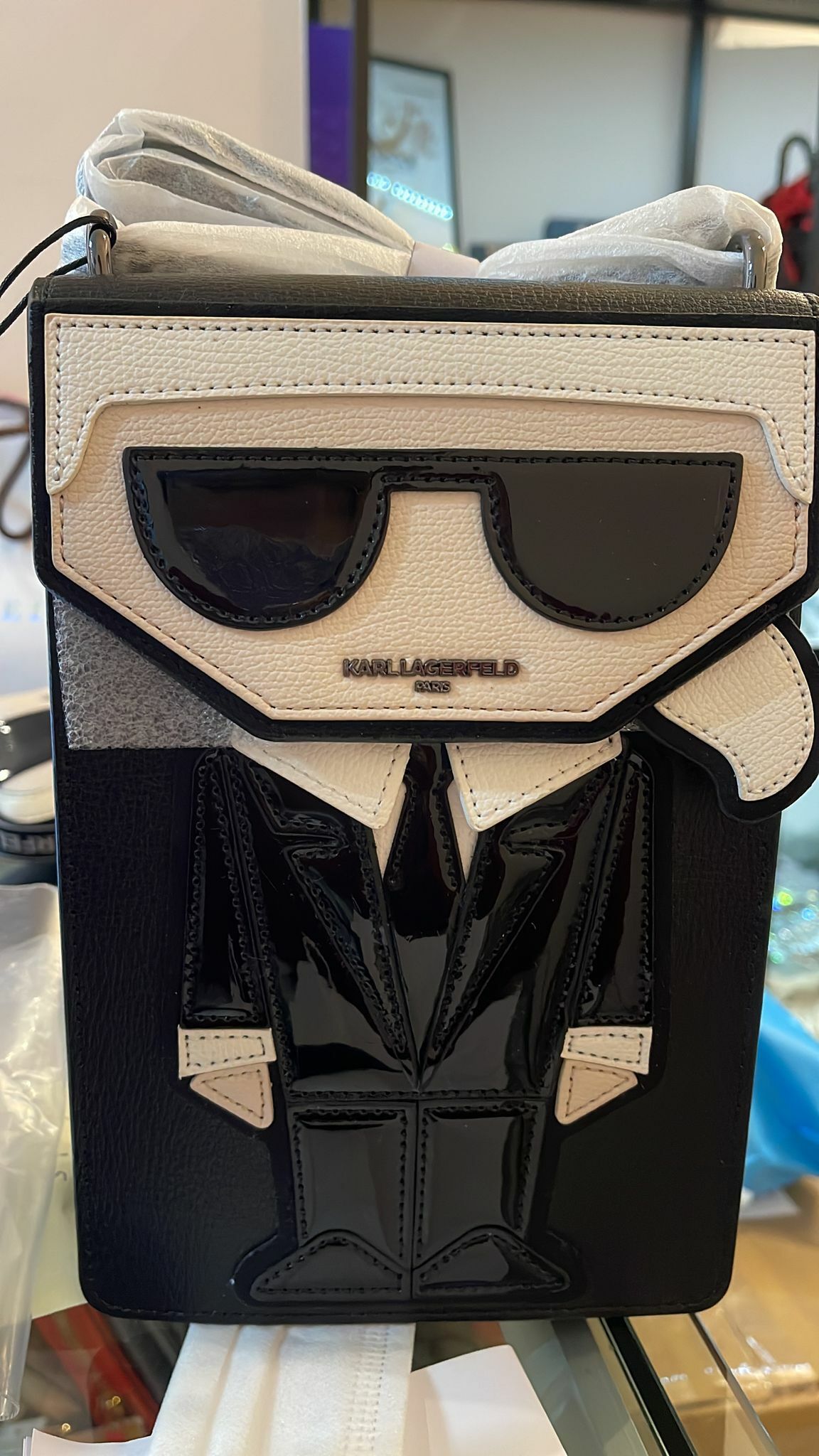 [S] KARL LAGERFELD IKONS CKARL CROSSBODY BLACK, 194775467660 (SKL12)