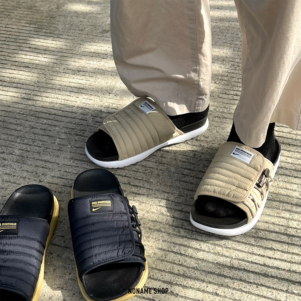 NIKE Asuna Slide 可調束帶 小標 焦糖底 麵包 拖鞋 兩色