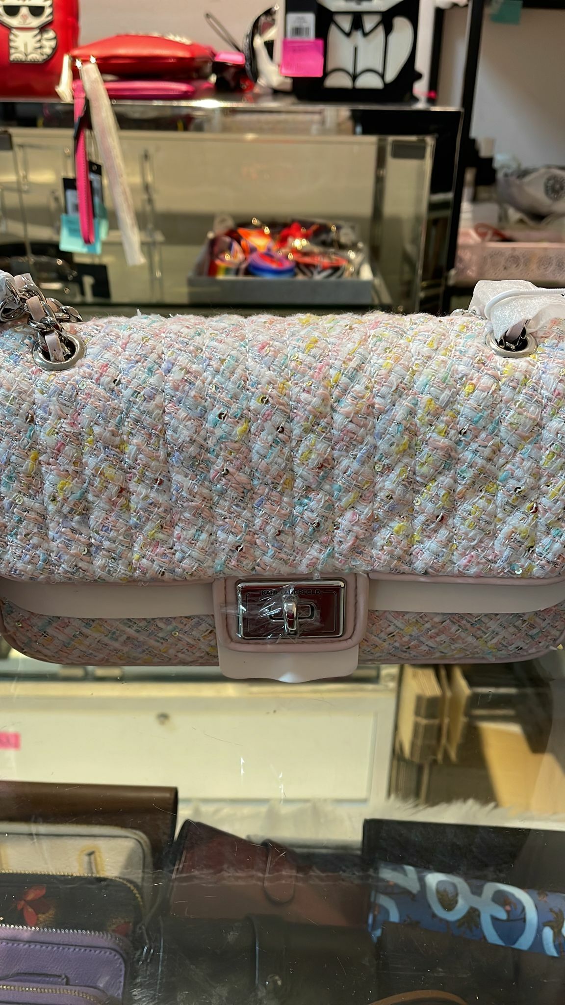 [S] KARL LAGERFELD AGYNESS SHOULDER BAG PMU, 194775405907 (SKL23)