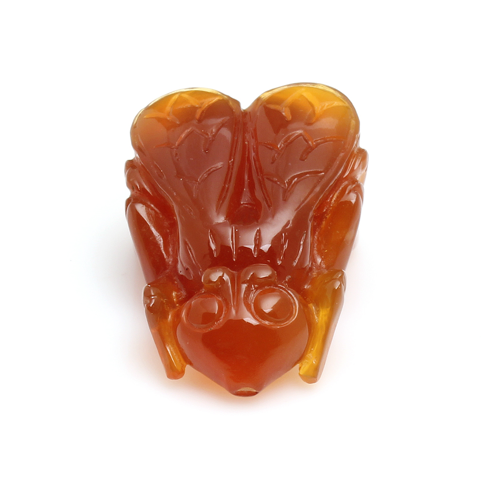 【雅紅珠寶】馬上贏天然紅瑪瑙墜子項鍊-蠅-N0290