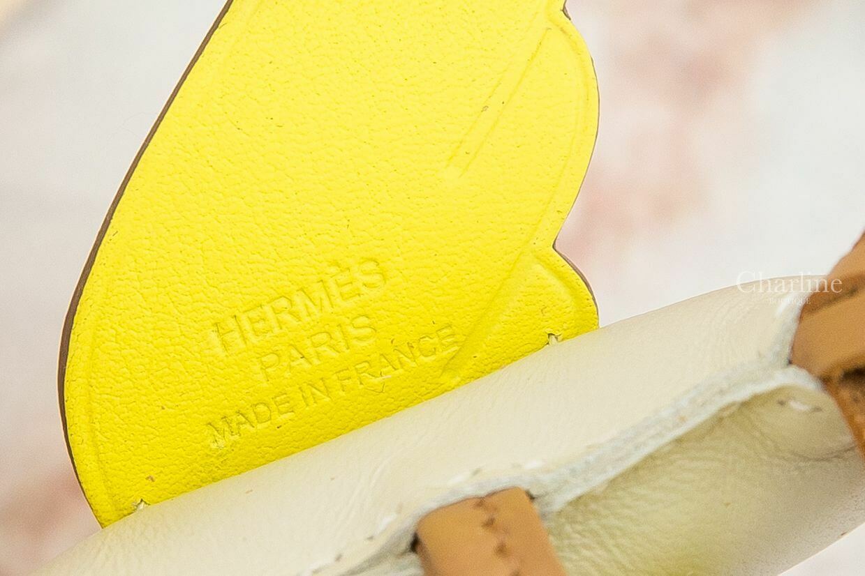 Hermès Rodeo PM Pegase 奶昔白/馬薩拉茶色/萊姆黃小型飛馬吊飾-Charline Boutique 精品代購
