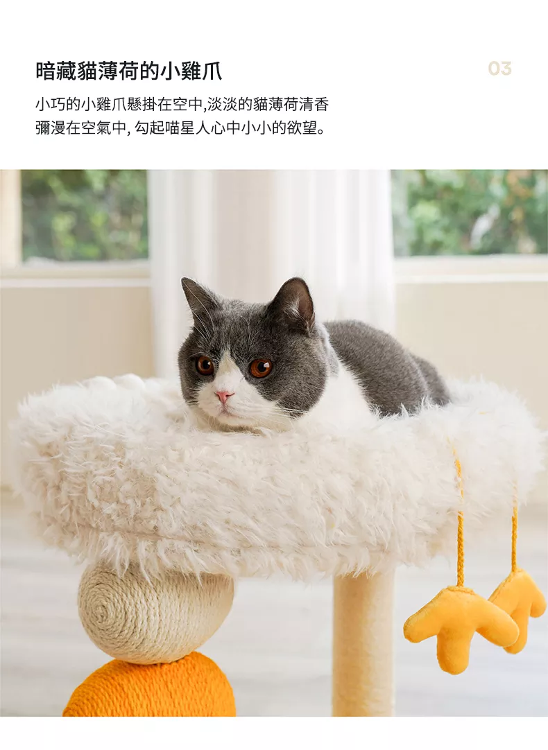 zeze 咕咕小雞貓窩爬架