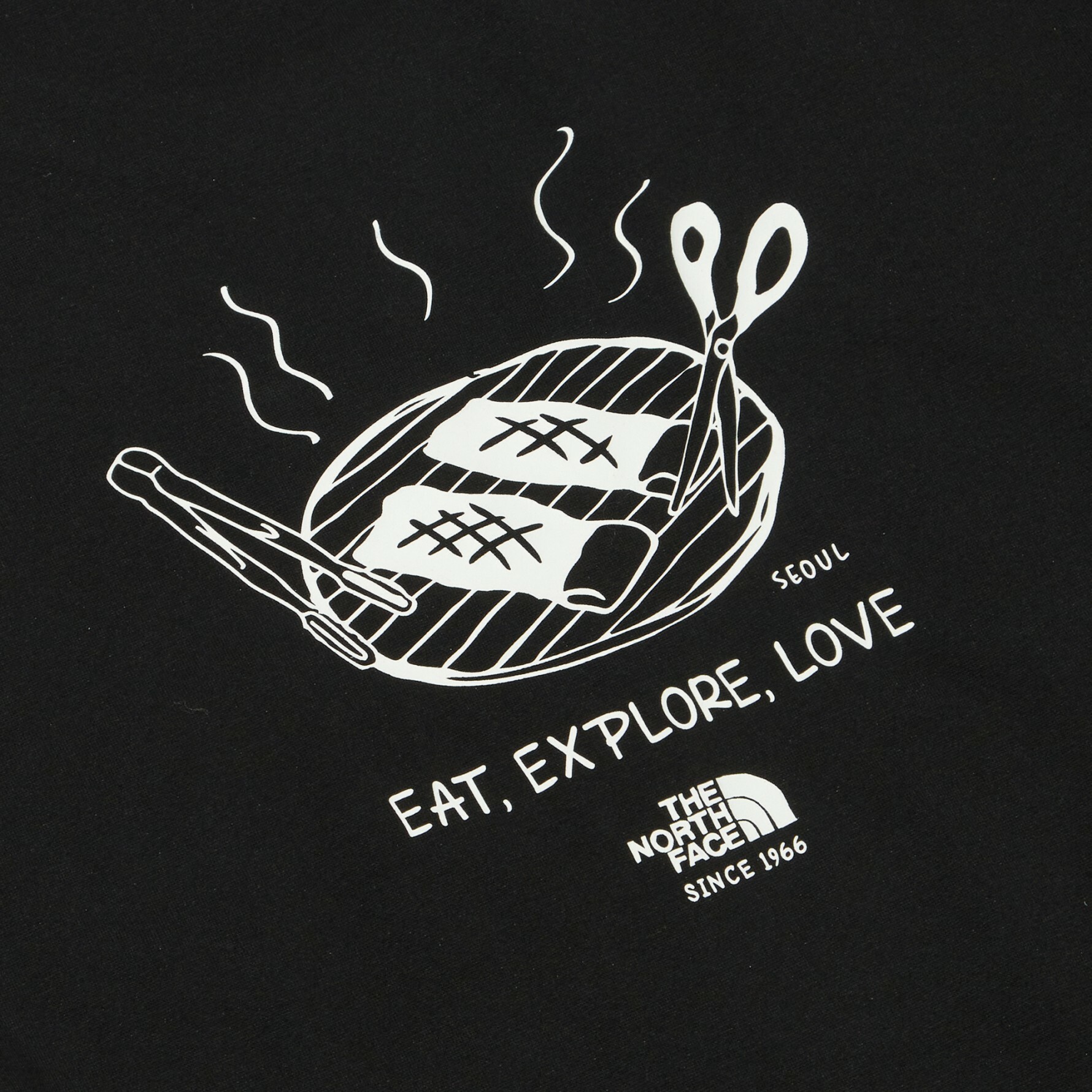 THE NORTH FACE CITY TRAVEL 短袖 黑 城市系列 韓式烤肉 首爾 NT7UN18A