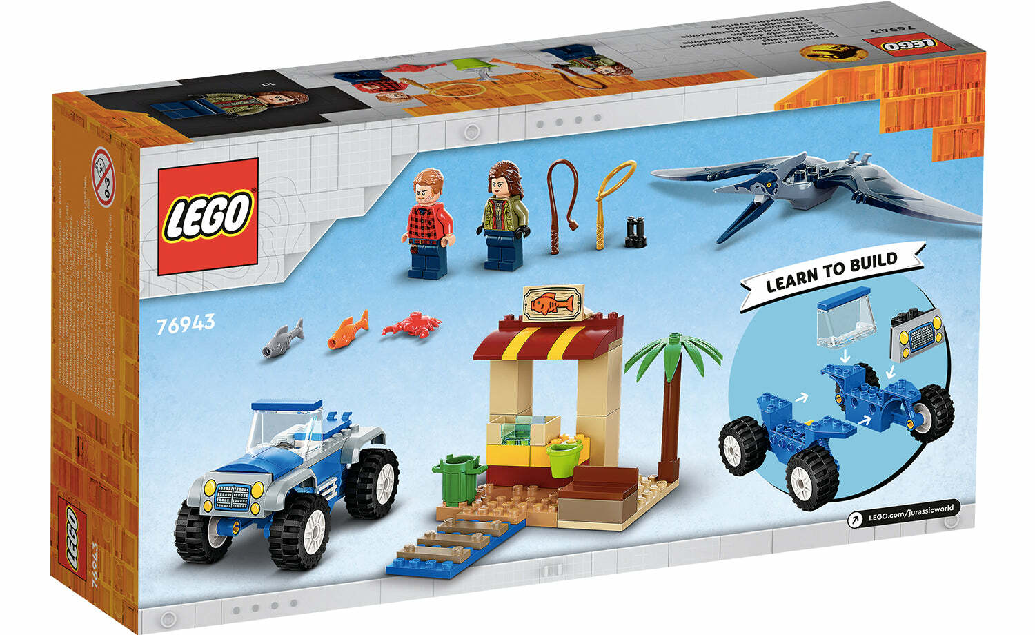 [飛米樂高積木磚賣店] LEGO 76943 Jurassic-無齒翼龍的追逐