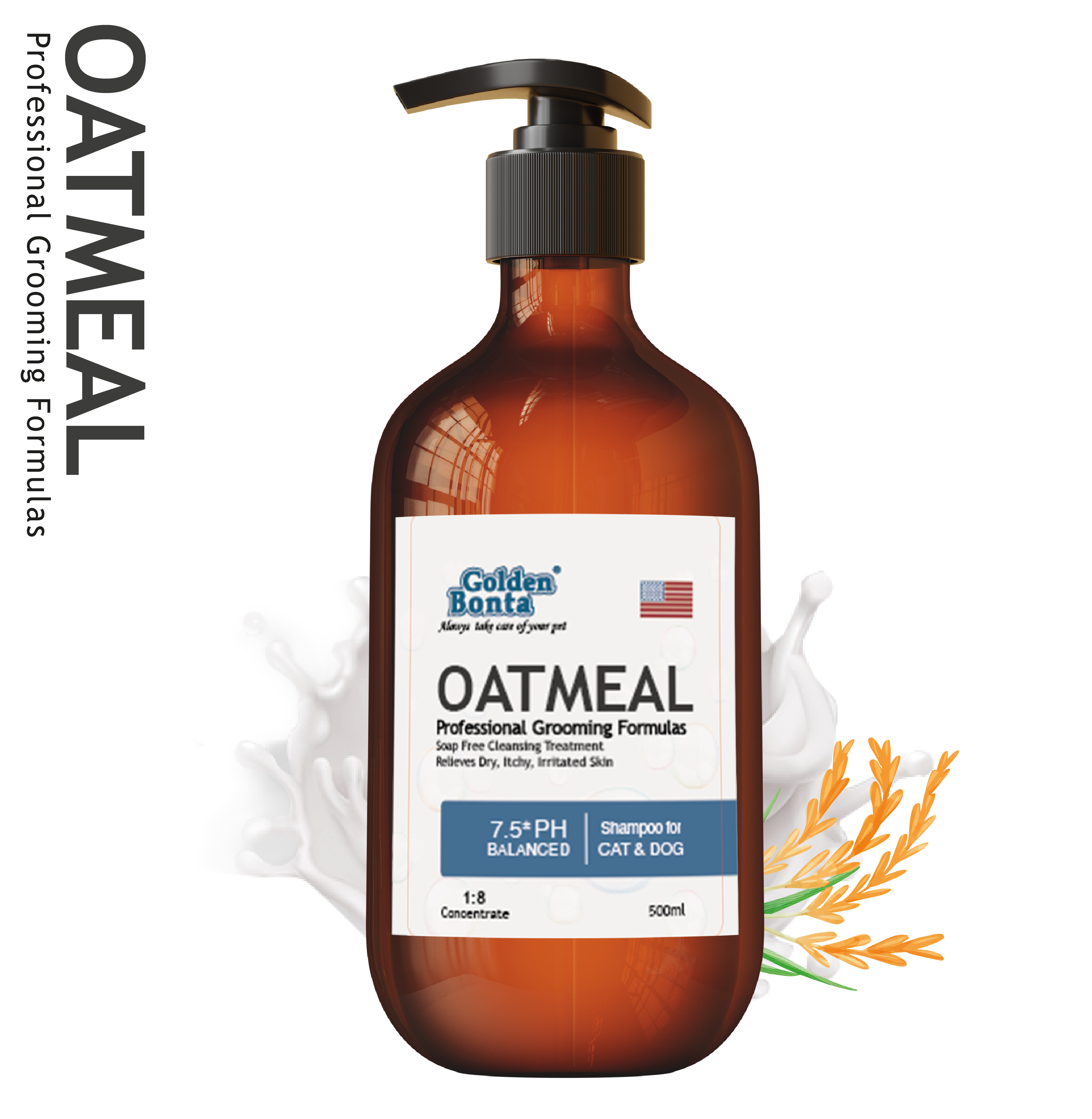 Golden Bonta ⎜ 燕麥專業寵物洗毛精 500ml