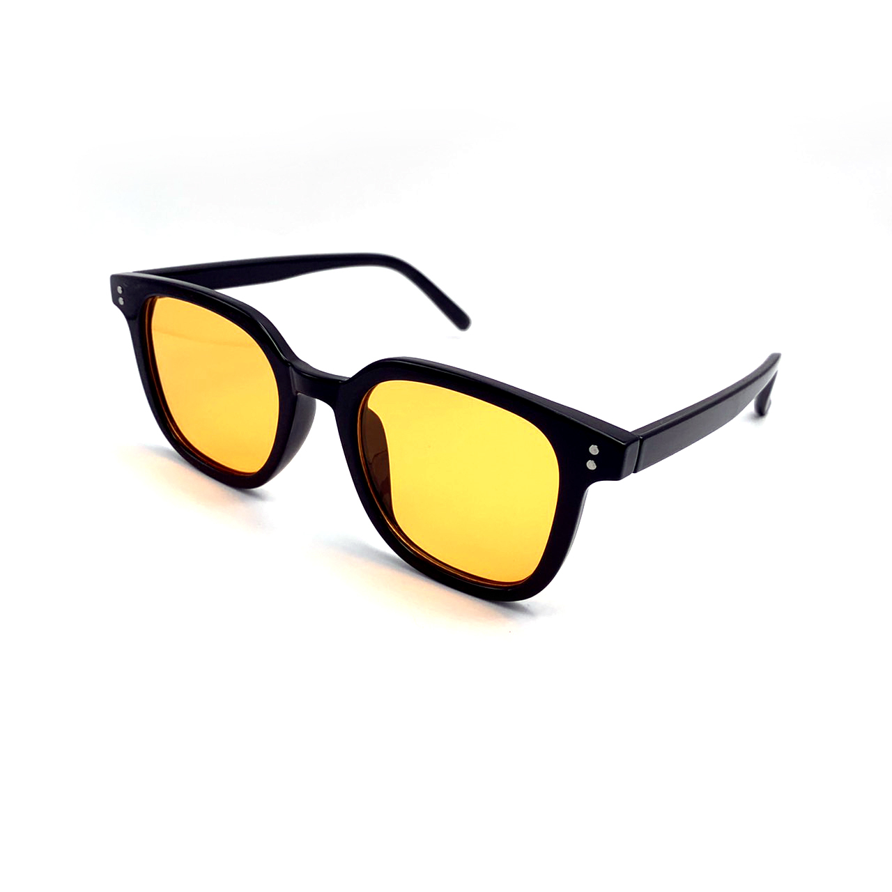 CHILL潮流黑框跳色眼鏡-黃