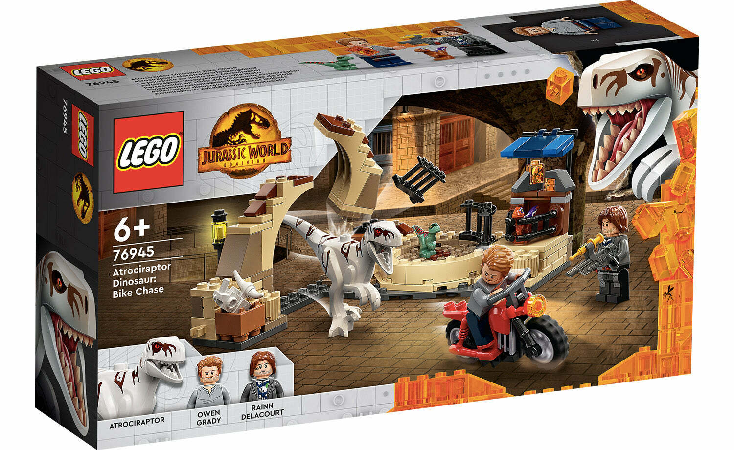 [飛米樂高積木磚賣店] LEGO 76945 Jurassic-野蠻盜龍：機車追逐